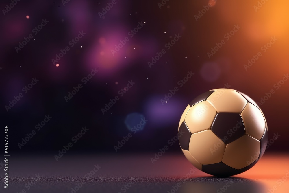 Soccer ball mockup. Generate Ai