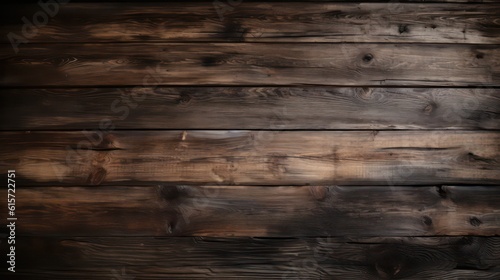 Old wooden background. Texture of wooden planks. Rustic wood wallpaper background. Generative AI.