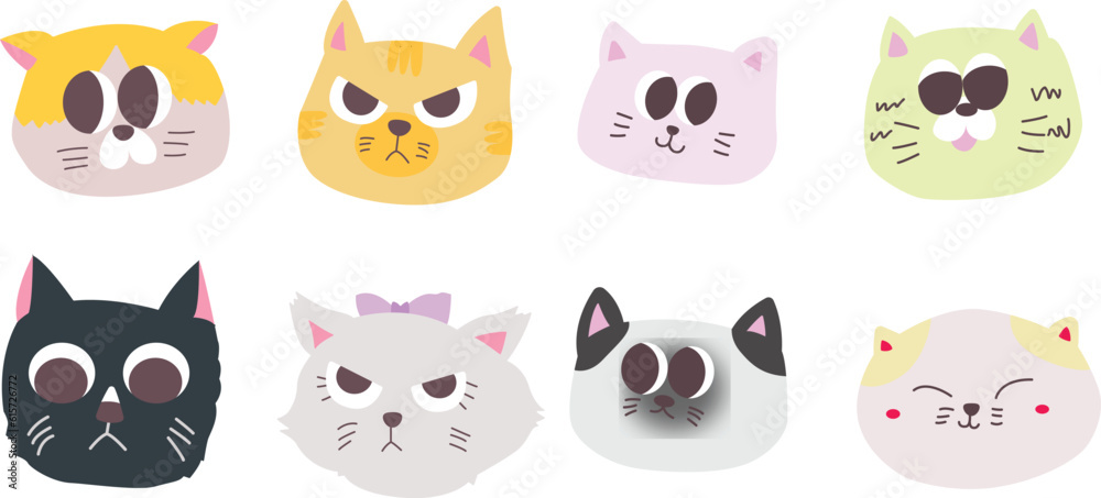 cat icons set cat icons set