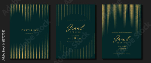 Obraz na plátně Luxury gala invitation card background vector