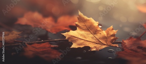 Beautiful autumn leaves on blurred background