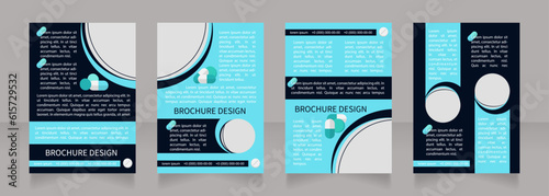 Supplements during pregnancy blank brochure layout design. Vertical poster template set with empty copy space for text. Premade corporate reports collection. Editable flyer paper pages