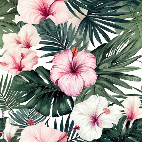 Floral wallpaper motives. Beautiful flowers in color.