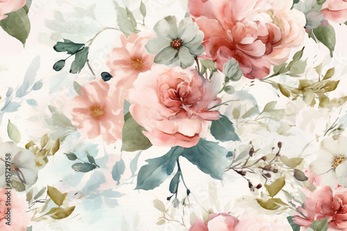 Floral wallpaper motives. Beautiful flowers in color.