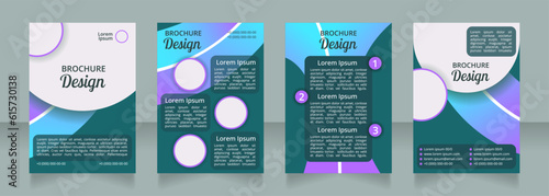 Special nutrition for athletes blank brochure layout design. Vertical poster template set with empty copy space for text. Premade corporate reports collection. Editable flyer paper pages