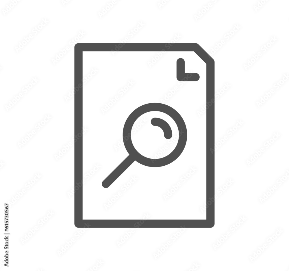 Inspection related icon outline and linear vector. Inspection related icon outline and linear vector.