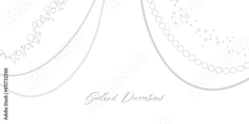 高級感のあるガーランドのセット