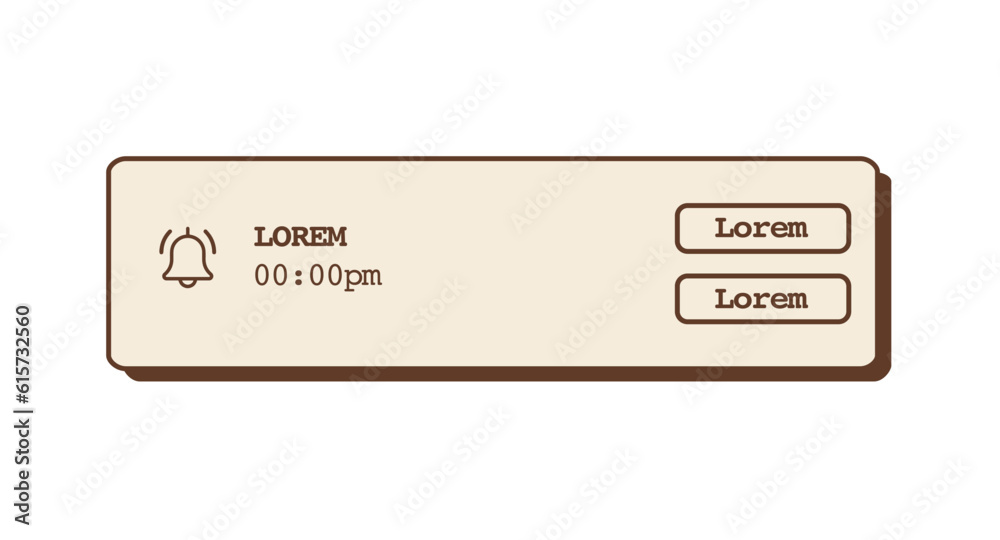 Social Media Pop Up Notification Banner In Retro Colors Mobile App social-media-pop-up-notification-banner-in-retro-colors-mobile-app