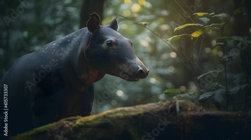 Enchanting World of Tapirs. Generative AI