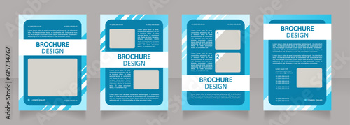 Overdraft blank brochure layout design. Banking service. Vertical poster template set with empty copy space for text. Premade corporate reports collection. Editable flyer paper pages