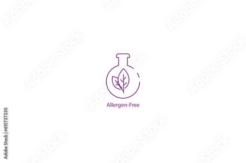 Allergen-Free Vector Icon: Embrace Comfort, Health, and Protection with a Charming and Safe Design