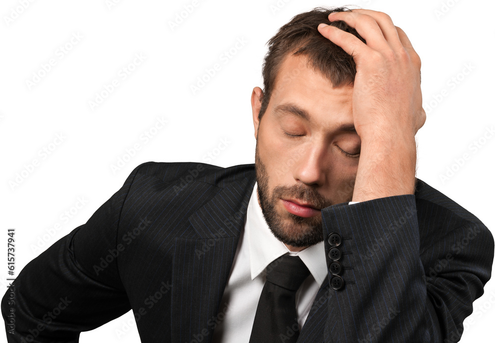 Portrait of a Tired Businessman Portrait of a Tired Businessman
