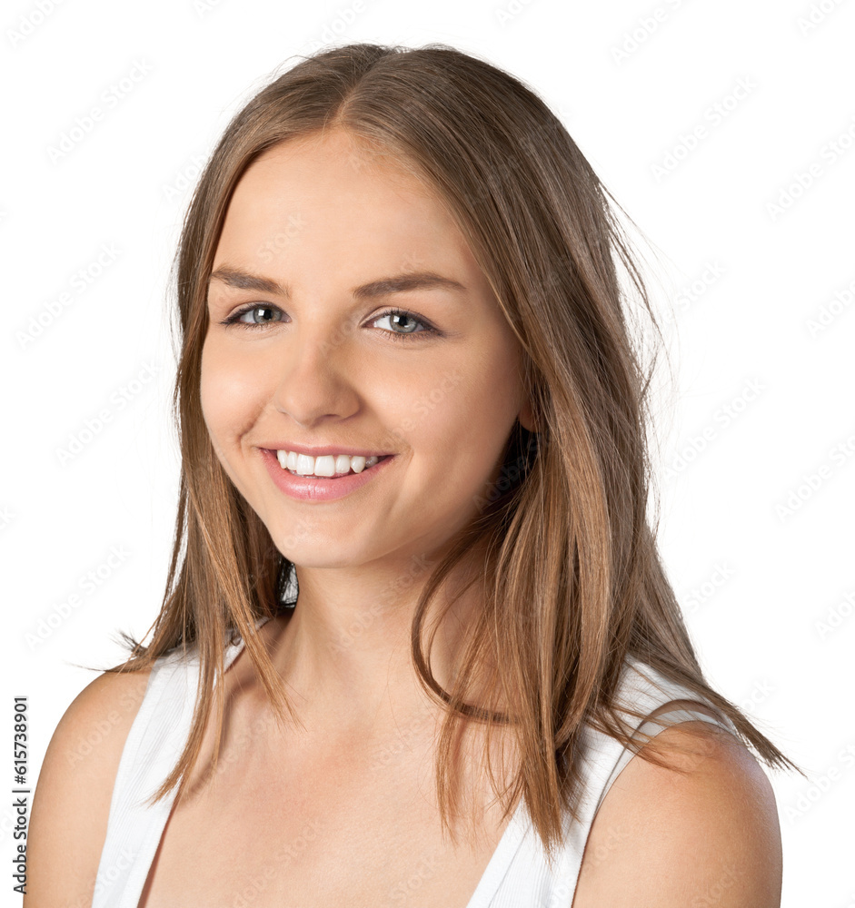 Portrait of a Smiling Young Woman Portrait of a Smiling Young Woman