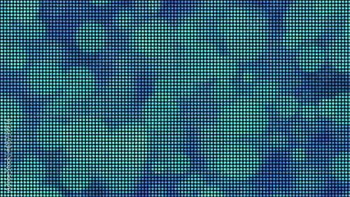 Wallpaper Mural Halftone dots abstract digital technology animated blue light on blue background. Torontodigital.ca