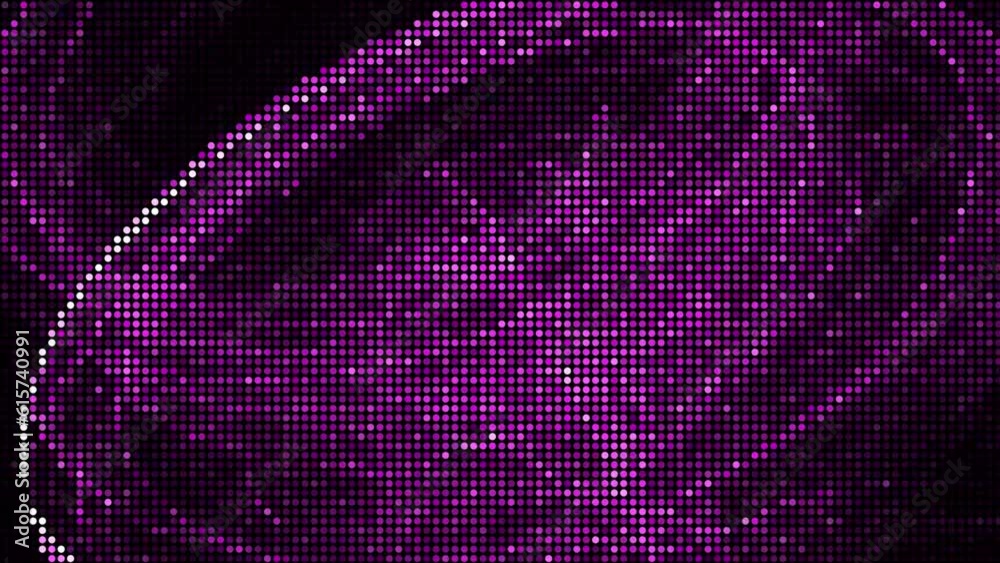 Halftone dots abstract digital technology animated pink light on black background. Halftone dots abstract digital technology animated pink light on black background.