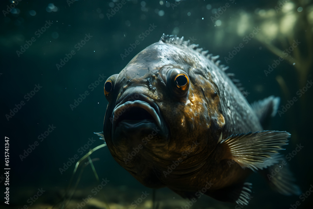 Fototapeta premium Exploring the World of Piranhas. Generative AI