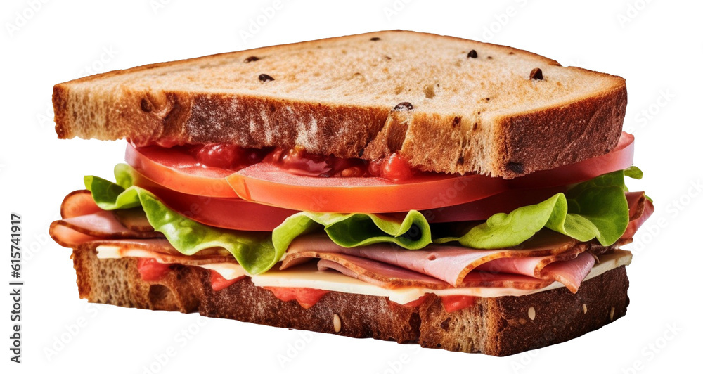 ham and cheese sandwich, AI generative ham and cheese sandwich, AI generative