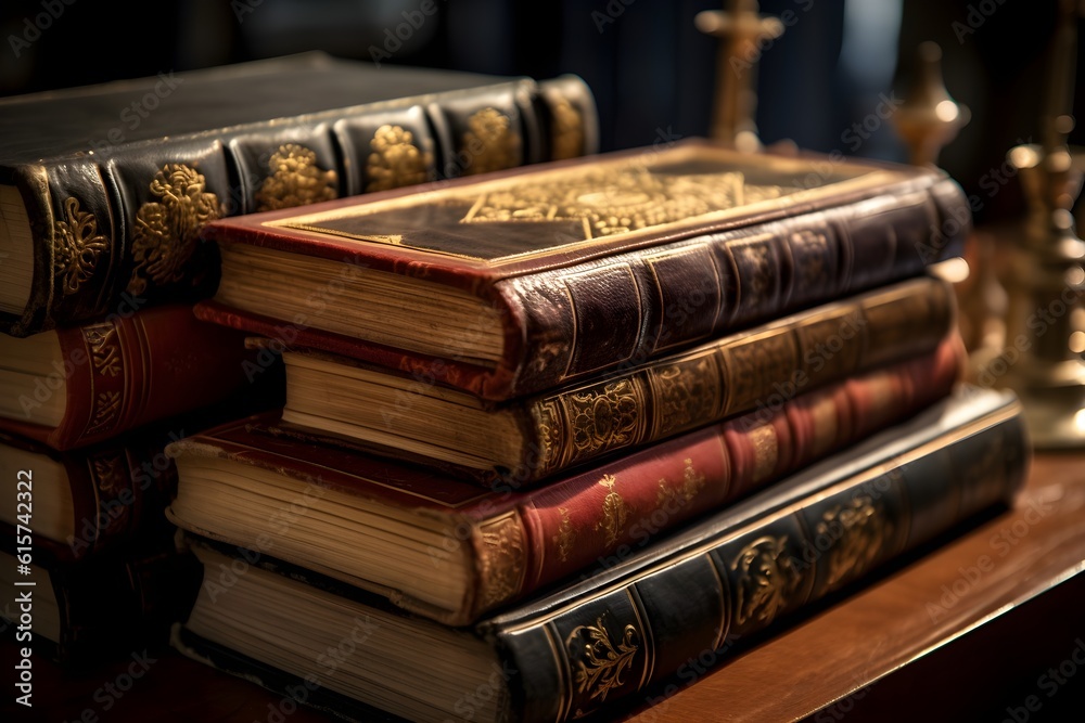 アンティークな本　with generative ai