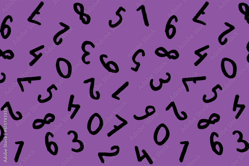 template with the image of keyboard symbols. a set of numbers. Surface template. violet purple background. Horizontal image. template with the image of keyboard symbols. a set of numbers. Surface template. violet purple background. Horizontal image.