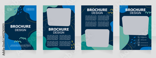 Literary agent service blank brochure design. Template set with copy space for text. Premade corporate reports collection. Editable 4 paper pages. Tahoma, Myriad Pro, Arial fonts used