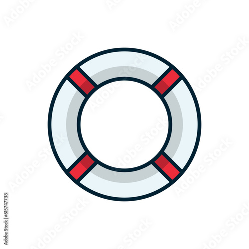 Lifebuoy icon vector design templates simple and modern