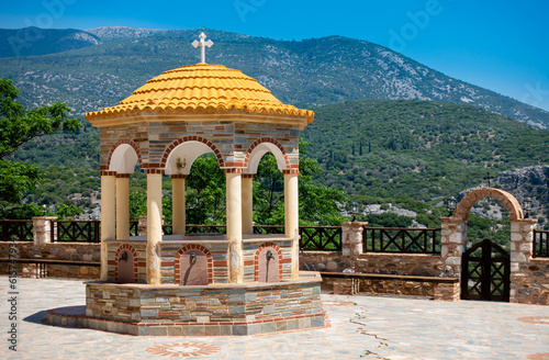 orthodox monastery of Megali Panagia,Samos,Greece