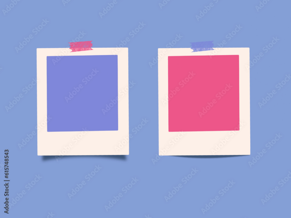 Blue and Pink Polaroid_Template Blue and Pink Polaroid_Template