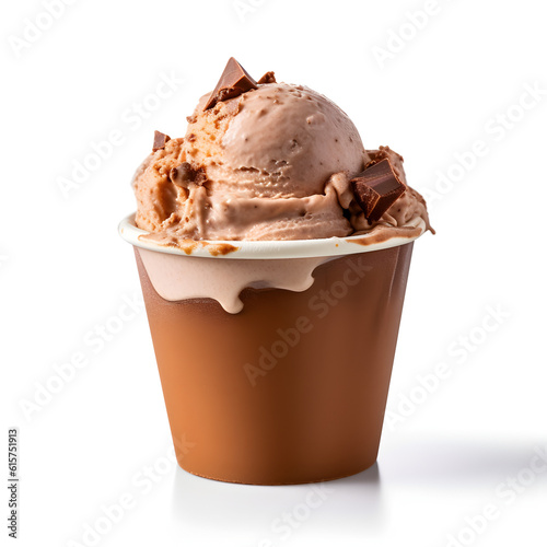 ice cream with chocolate