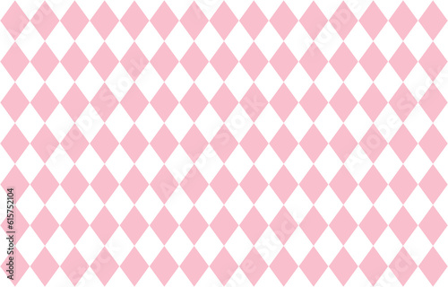 Bild auf Leinwand pink and white rhombus harlequin seamless geometric shapes, vector illustration