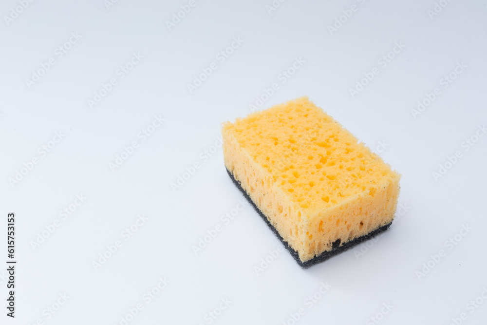 sponge for dishes on white