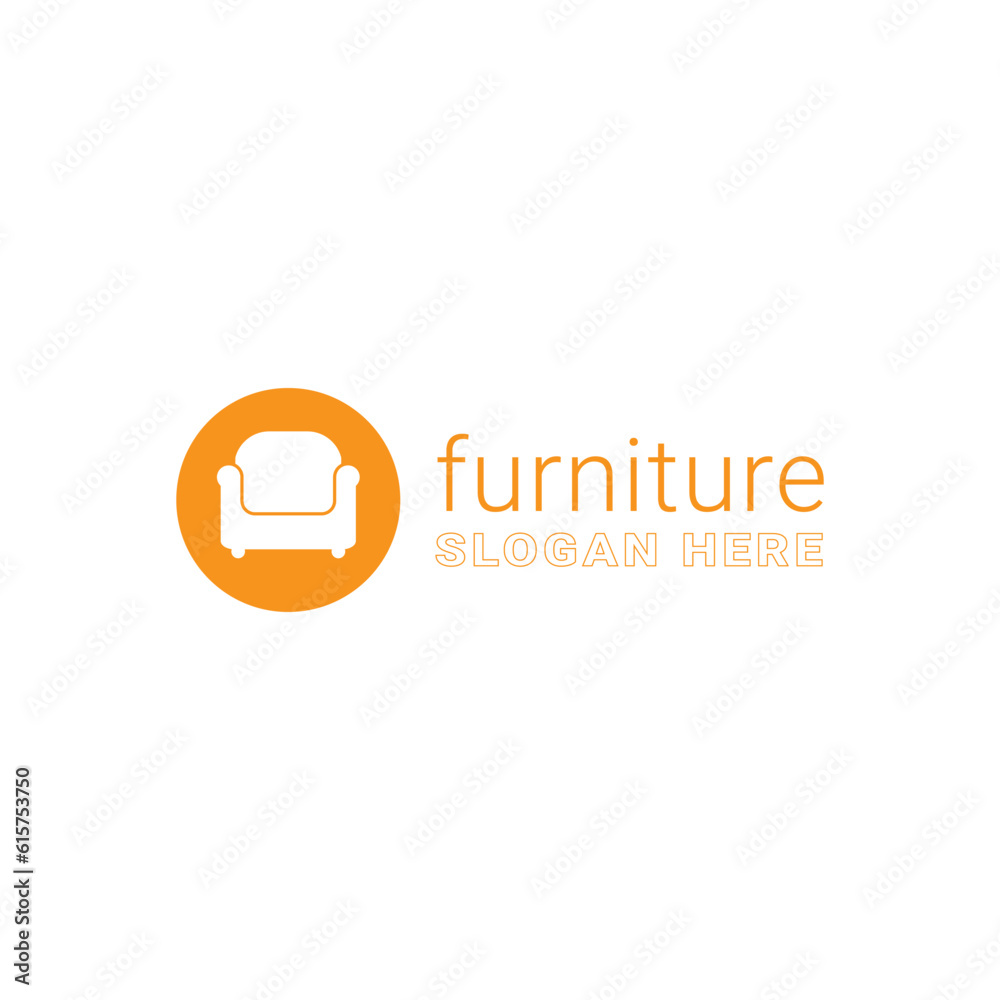 Minimalist chair furniture logo business design. Minimalist chair furniture logo business design.