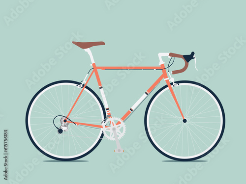 Retro Road Bike Orange