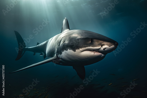 The Great White Shark. Generative AI © PIRMYN