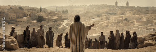 Slika na platnu The Apostle preaches about the Resurrection of Jesus Christ, Repentance, Judea, Jerusalem