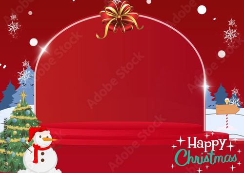 Wallpaper Mural Christmas day abstract product showcase backdrop Torontodigital.ca