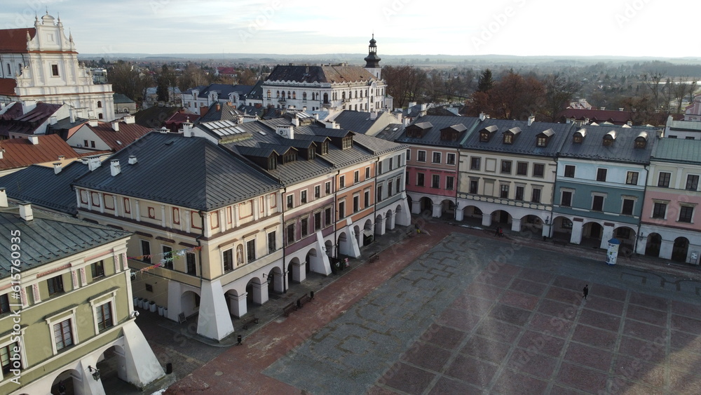 Fototapeta premium Zamosc, Poland. Aerial view.