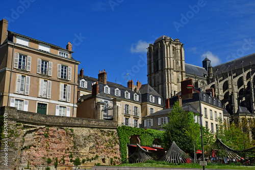 Le Mans; France - may 2 2023 : picturesque old city