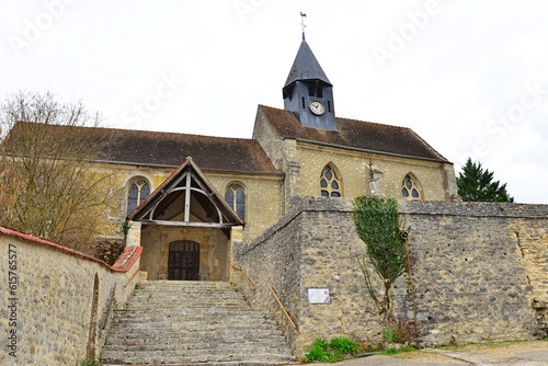 Montreuil sur Epte  France - march 16 2023   village center