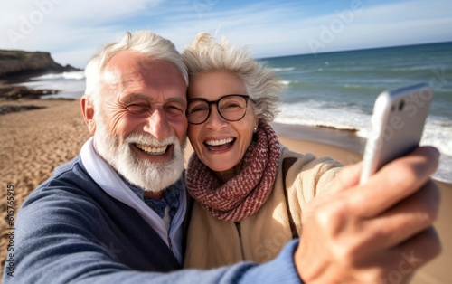 An elderly man and woman are going on vacation.