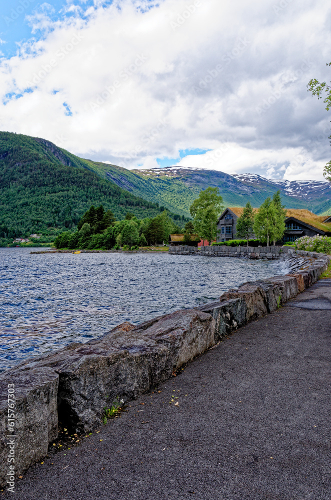 Fototapeta premium Travel destination Norway - norwegian landscape in Geiranger - Norway