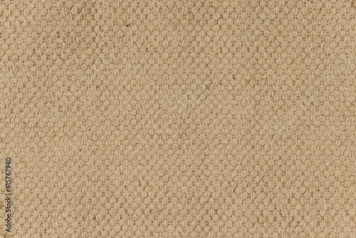 Top view of natural brown hessian cloth woven. Abstract texture background