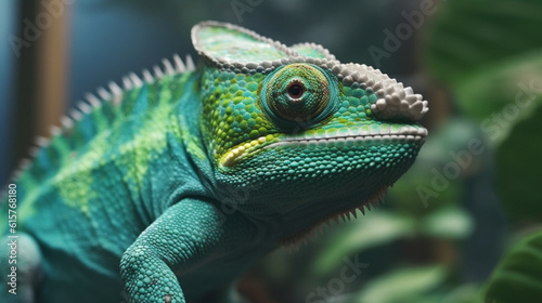 green iguana on a branch © NoahMKT