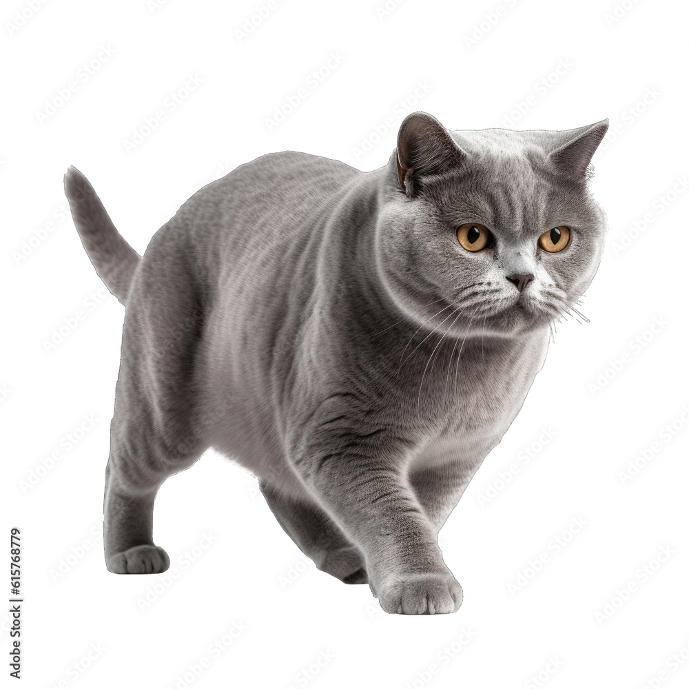 British shorthair isolated on transparent background. British shorthair isolated on transparent background.