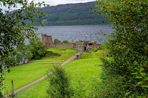Ruins of Urquhart Castle - Loch Ness - Scotland photo