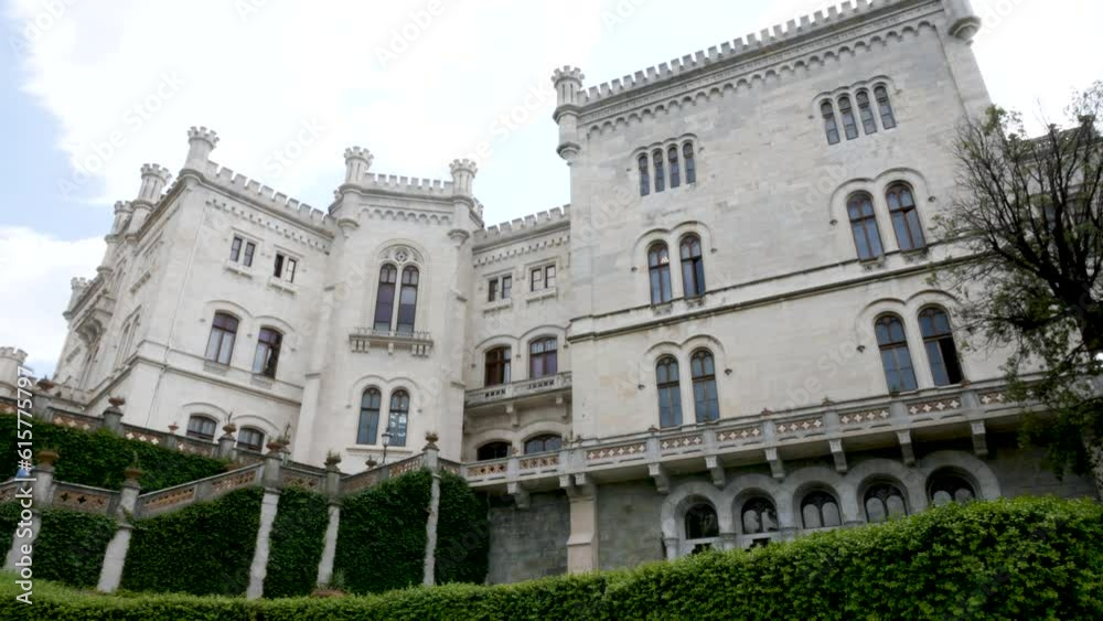 Trieste, Italy, view of the Miramare castle Trieste, Italy, view of the Miramare castle