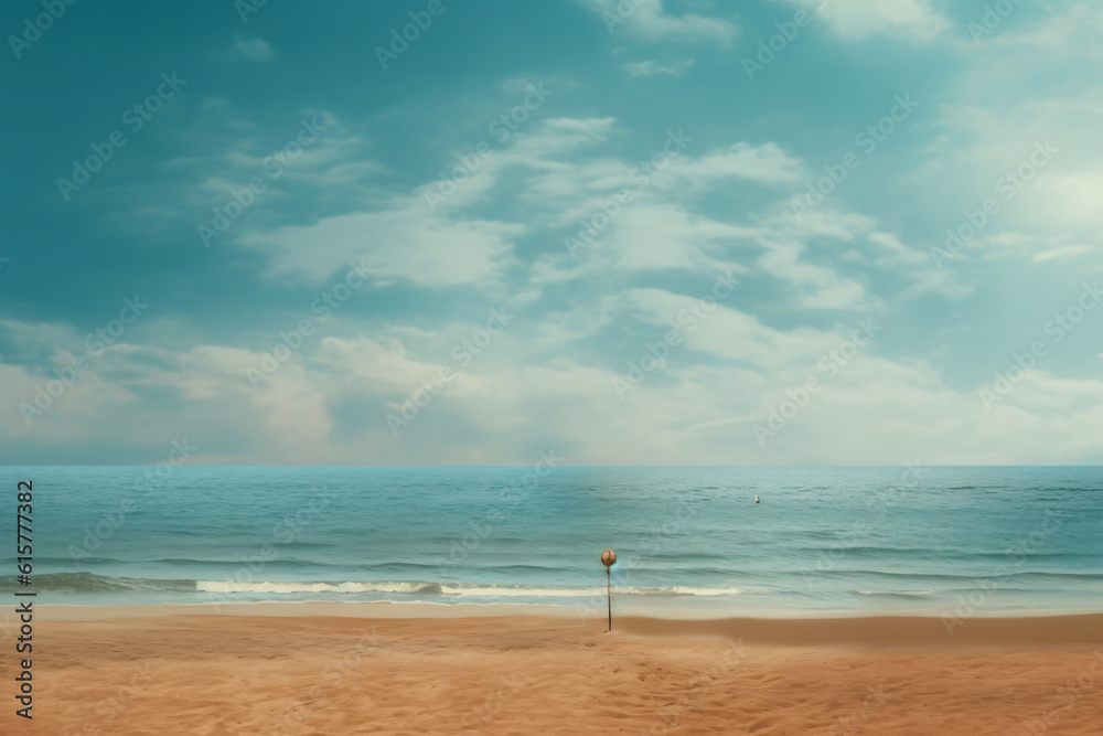 Empty sea and beach background photography