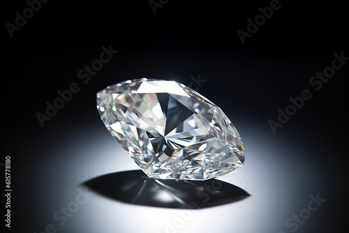 Shiny diamond or gemstone. Close-up