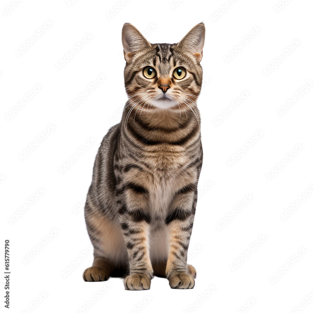 cat  isolated on transparent background cutout