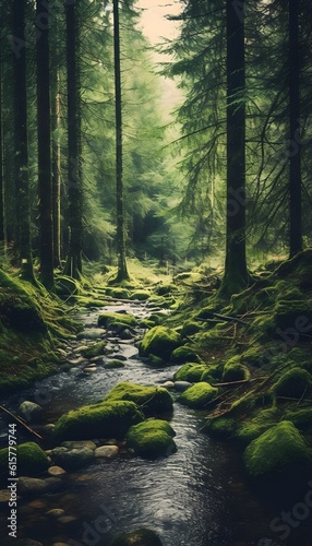 photography of a lush forest © simone