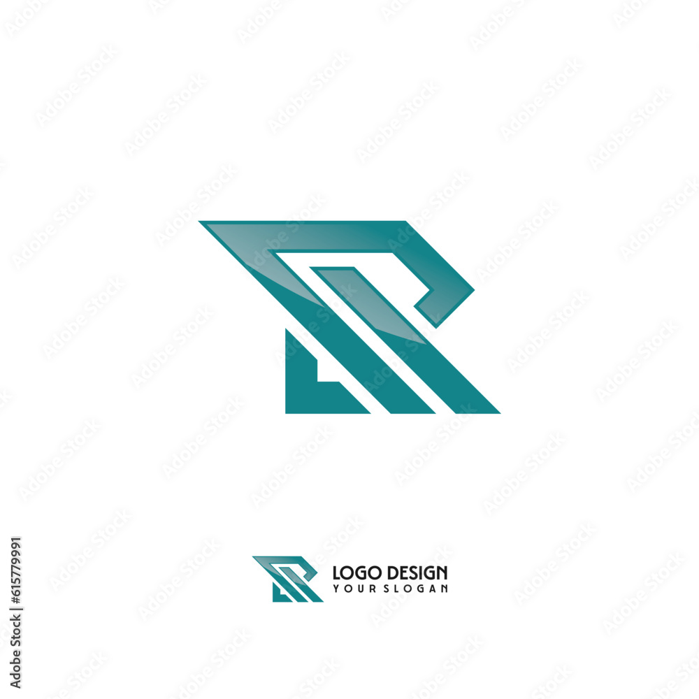 Modern R Letters Line Art Logo Design Vector Modern R Letters Line Art Logo Design Vector